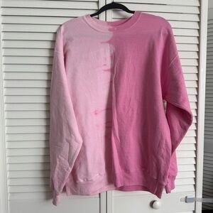 Pink tie-dye sweatsuit set